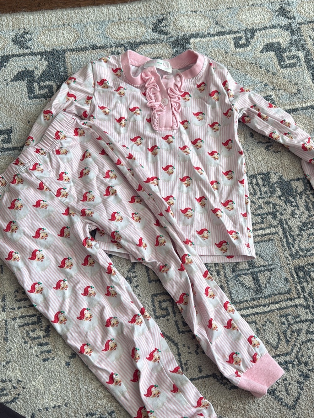 Cecil and Lou Santa pajamas 2T